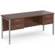 Maestro H Frame Shallow Desk with Twin Pedestal